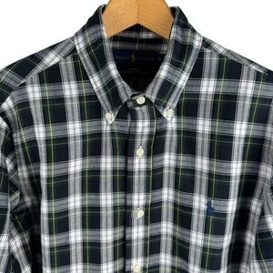 Ralph Lauren Classic Fit Performance Flannel Plaid Shirt Mens Medium